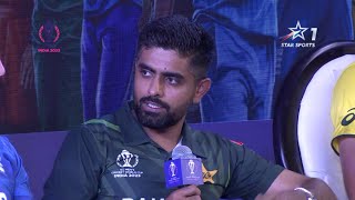 CWC 2023  Babar Azam on Playing in India after 2016 amp the Hospitality [upl. by Tohcnarf]