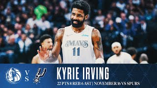 Kyrie Irving 22 Points Highlights vs Spurs  November 16 2024 [upl. by Filberte]