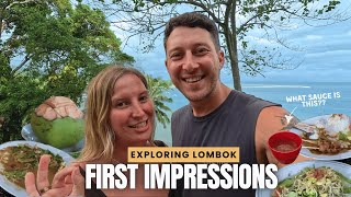 Lombok First Impressions Trying Lombok Food amp Exploring Lombok [upl. by Giffer]