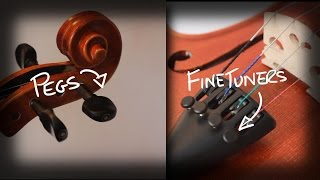 Violin Tuning Tips  Pegs and Fine Tuners [upl. by Llerrah528]