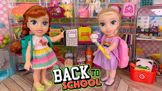 Elsa and Anna Back to School Shopping for Elsya and Anya [upl. by Hadeis]