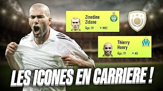 TOUTES LES ICONES DANS LE MODE CARRIÈRE DE FIFA 22 [upl. by Yttam]