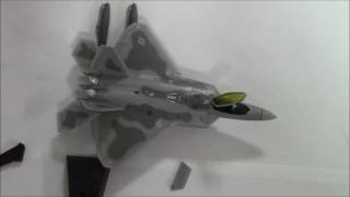 1144 F22 Raptor USAF Plastic Model Building [upl. by Aminta]