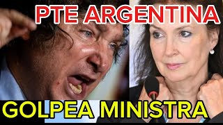 PTE ARGENTINA GOLPEA SUCANCILLER DIANA MONDINO POR VOTAR FAVOR CUBA [upl. by Amadus]