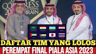 Daftar Tim Yang Lolos ke perempat final Piala Asia 2023 No 4 Tukang Main Mata kena Karma❗ [upl. by Stelmach]