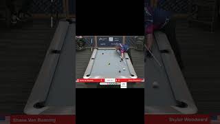 BANKSHOT ON THE 2 BY SKYLER WOODWARD shorts billiards nineball 9ballpool highlights [upl. by Dilahk772]