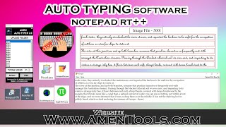 Auto Typer Software For Notepad RT amp RT Notepad auto typer [upl. by Erihppas911]