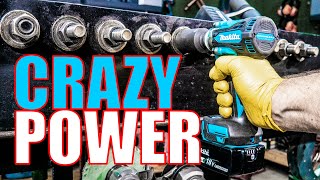 IMPRESSIVE POWER  NEW 18V Makita XWT14 Impact Wrench Review  430 FTLBS [upl. by Unity]