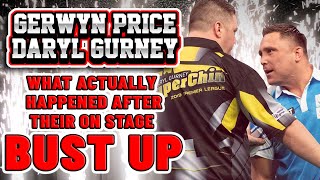 Gerwyn Price and Daryl Gurney What actually happened after their on stage bust up [upl. by Mesics]