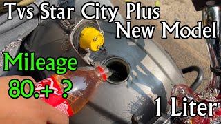 Tvs Star City Plus Mileage Test  2022 REAL MILEAGE Test Tvs Star City Plus Best Mileage ever BS6 [upl. by Waterer]