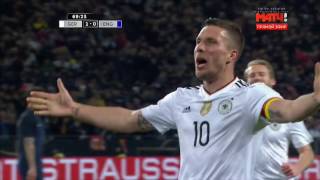 Lukas Podolski Last Incredible Goal  Germany vs England 10  Friendly 22032017 [upl. by Walston]