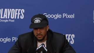 CJ McCollum  Pelicans vs Thunder 2024 NBA Playoffs Game 4 Postgame [upl. by Grissom]