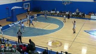 Albertus Magnus Mens Basketball Highlights vs Lasell 1624 [upl. by Ihcehcu]