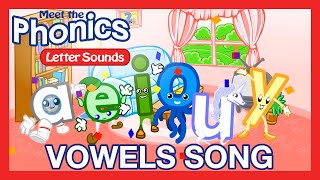 Meet the Phonics  Letter Sounds  Vowels Song  Preschool Prep Company [upl. by Granlund]