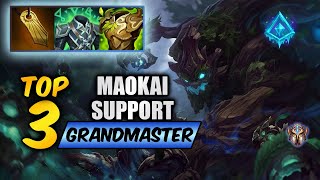 Wild Rift Maokai support TOP 3  S15 rank game  build [upl. by Inalaeham]