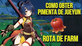 Como Obter Rota de Farm Pimenta de Jueyun Jueyun Chili  Genshin Impact [upl. by Siri]