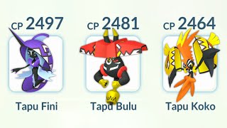 Tapu Fini Tapu Bulu Tapu Koko Team in Pokemon GO [upl. by Misak199]