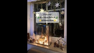 🎄👉🎄Sidus Welt zeigt Fensterdeko Innen weihnachtlich dekorieren DIY🎄👉🎄 [upl. by Northington]