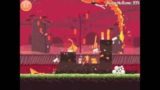 Angry Birds Seasons Year of the Dragon 13 2012 Mighty Dragon Walkthrough [upl. by Ronnoc]