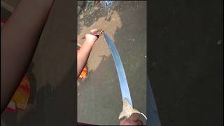 Talwar 🗡 restoration shorts talwar katana sword diy shrap blacksmith knifeskills [upl. by Knapp865]