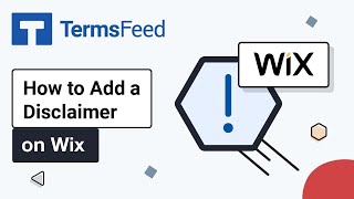 How to Add a Disclaimer on Wix [upl. by Nhguaved]