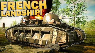 I Built A HUGE FRENCH LANDSHIP In Sprocket Tank Design [upl. by Rockwell717]