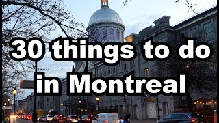 30 THINGS TO DO IN MONTREAL – Montreal Travel Guide [upl. by Albie]