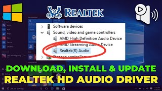 Realtek HD Audio Driver Download Install and Update Guide for Windows 1011 [upl. by Nicholle]