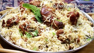 Hyderabadi Chicken Dum Biryani Recipe Restaurant Style [upl. by Koh]