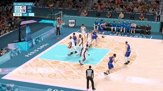 🔴 LIVE NOW USA vs Serbia Full Game  2024 Olympic Mens Basketball Live  SemiFinals  2K24 [upl. by Agnot340]