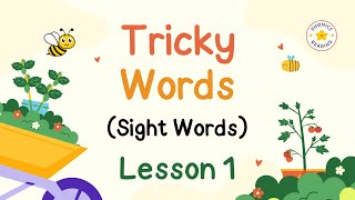 Sight Words  Tricky Words  Lesson 1  Reading Practice with Tricky Words phonicsreading [upl. by Mariande]