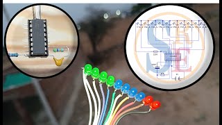 Build a Binary Counter LED Chaser Circuit [upl. by Havelock]