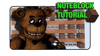 5 Nights At Freddys quotFreddy Fazbear Themequot Doorbell  quotNote BlockTutorialquot Minecraft [upl. by Acnairb]