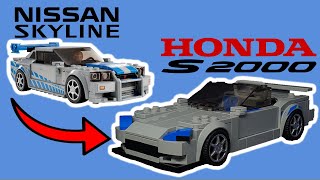 76917 Honda S2000  Lego Speed Champions Alternative MOC Tutorial [upl. by Meyeroff]