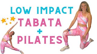 30 Min Low Impact Tabata Pilates  Wearing Silverwind Activewear [upl. by Russian]