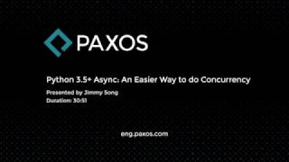 Python 35 Async An Easier Way to do Concurrency [upl. by Adnowat507]