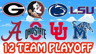 WayTooSoon College Football 12 Team Playoff Predictions [upl. by Celio529]