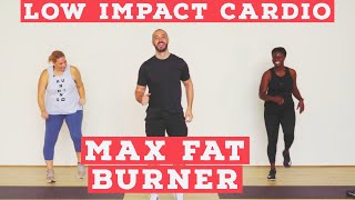 LOW IMPACT home cardio workout  fat burner  NO EQUIPMENT [upl. by Kaine]