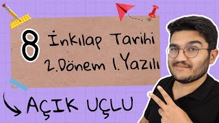 8Sınıf İnkılap Tarihi 2Dönem 1Yazılı [upl. by Shakespeare]