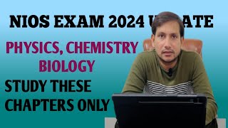 NIOS Exam Oct2024 Physics Chemistry Biology [upl. by Christye]