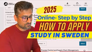 Application process for Swedish University  Study in Sweden 2025 [upl. by Margalit]