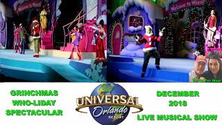 Grinchmas Wholiday Spectacular Full Show Christmas Universal Orlando 2018 [upl. by Corabel]