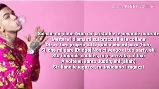 PopstarSfera Ebbasta TESTO [upl. by Letniuq]