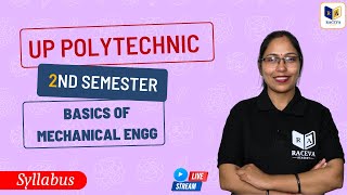 Syllabus  Basic Mechanical Engineering Up polytechnic 1st Year 2 Sem Syllabus  bmce bmee [upl. by Gareth432]