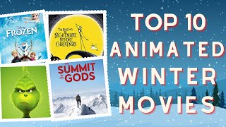 Top 10 Best Animated Winter Movies set in Snow [upl. by Zehcnas]