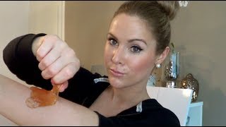 DIY Sugaring  Haarentfernung mit Zuckerpaste [upl. by Kannry]