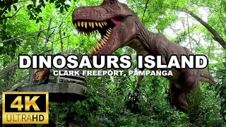 Dinosaurs Island  Clark Freeeport Pampanga  4K Walking Tour [upl. by Hama384]