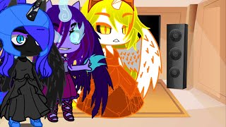 MLP VILLAINS  Princess Nightmare Thunder react to Tiktok editsRead descriptionMY AU [upl. by Farah]