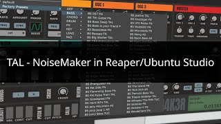 Test  Ubuntu Studio  Reaper  Tal  NoiseMaker [upl. by Nit]