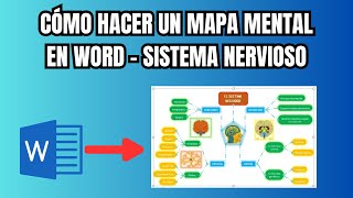 Cómo hacer un mapa mental en Word paso a paso  Sistema Nervioso [upl. by Elrahc490]